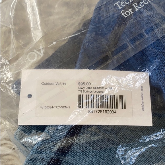 NEW • Outdoor Voices • 7/8 Springs Legging Navy XS - Picture 5 of 5